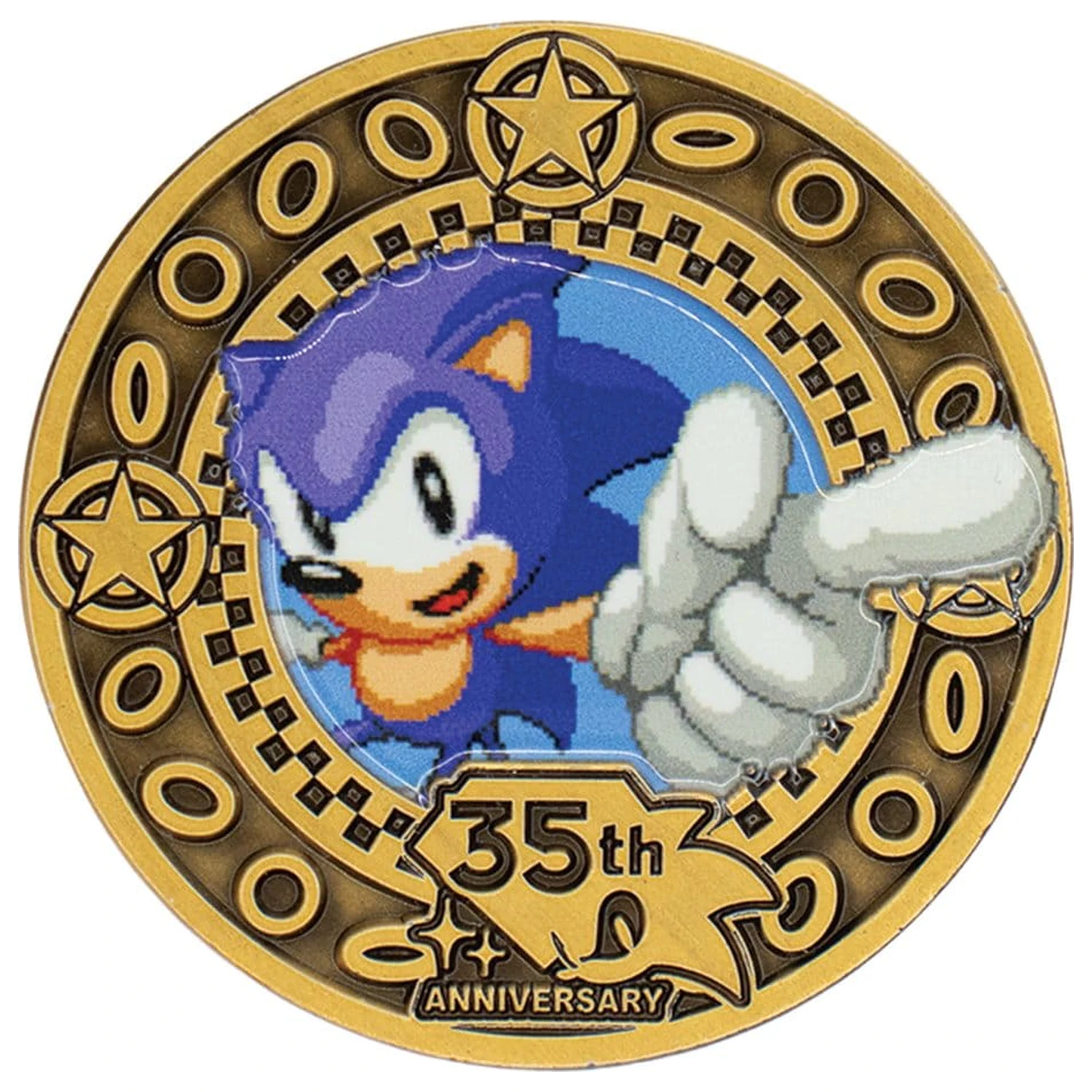 Sonic the Hedgehog Gyűjthető érme 35th Anniversary Limitált kiadás termékfotó