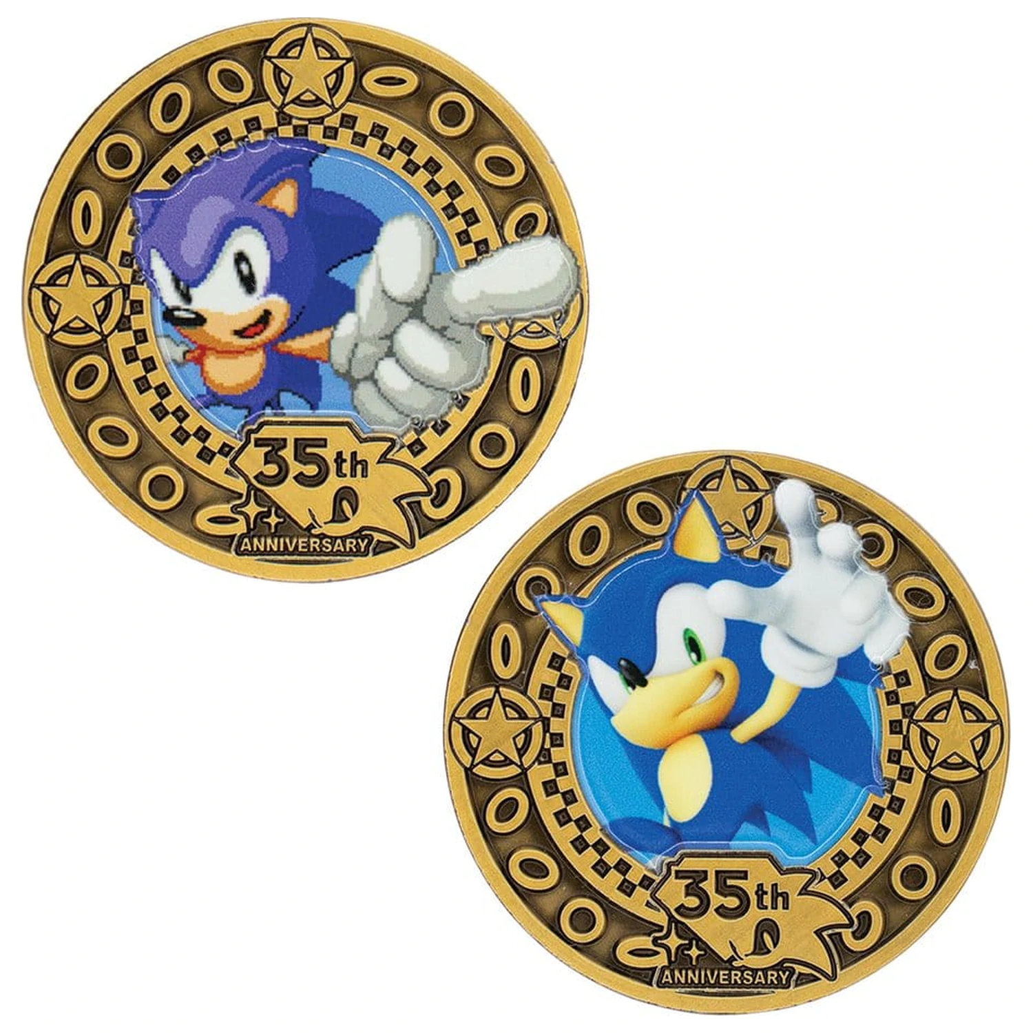 Sonic the Hedgehog Gyűjthető érme 35th Anniversary Limitált kiadás termékfotó