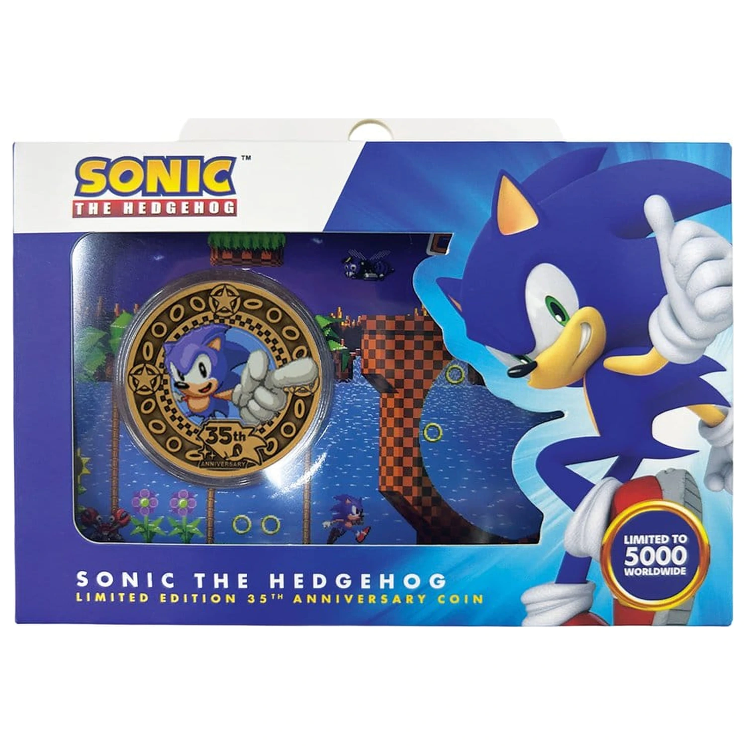 Sonic the Hedgehog Gyűjthető érme 35th Anniversary Limitált kiadás termékfotó