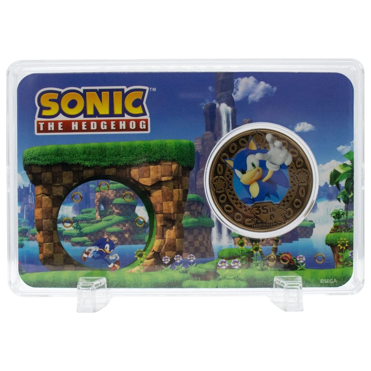 Sonic the Hedgehog Gyűjthető érme 35th Anniversary Limitált kiadás termékfotó