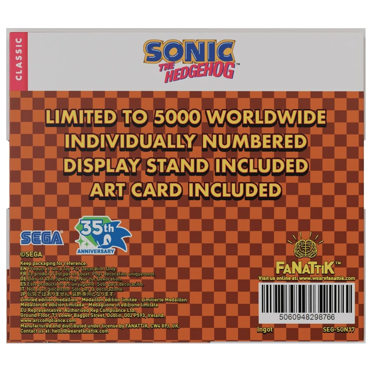 Sonic The Hedgehog Gyűjthető érme Original Logo termékfotó