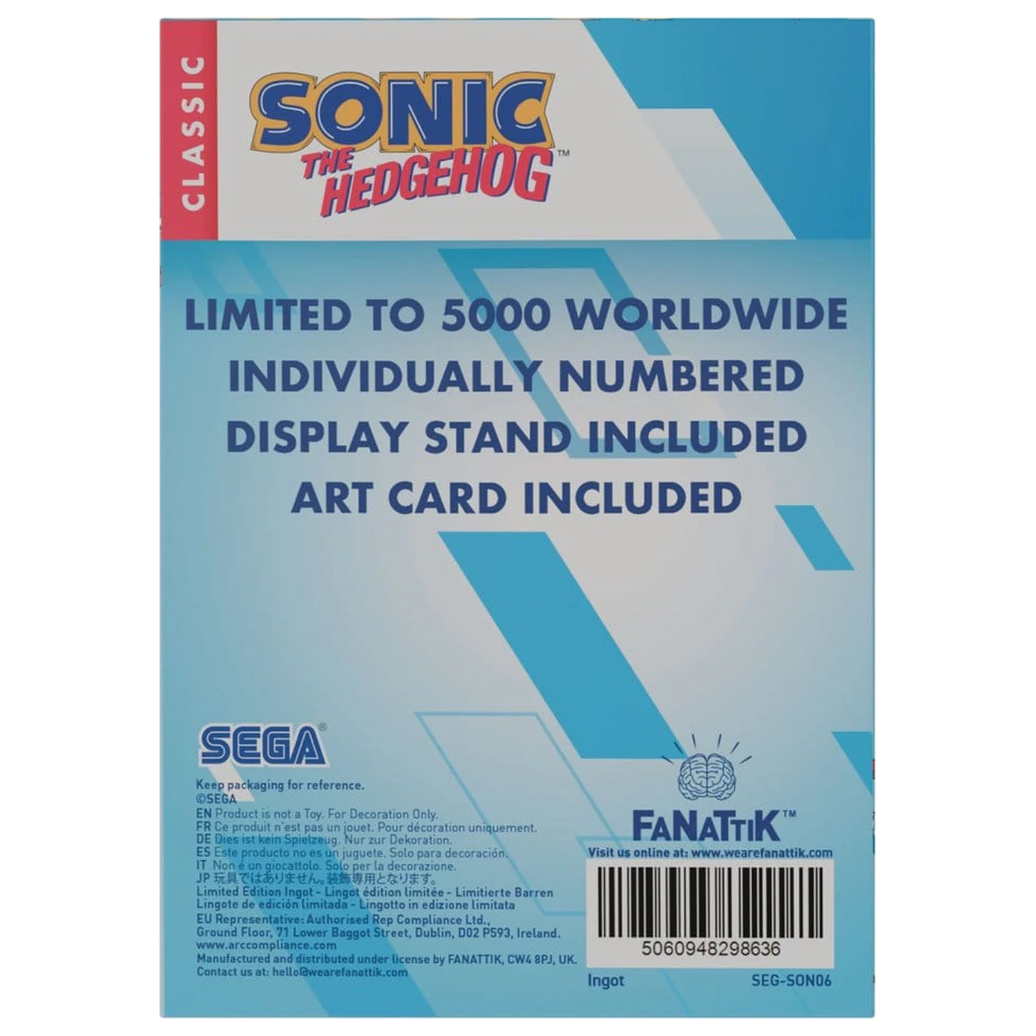 Sonic - The Hedgehog Ingot Limitált kiadás  termékfotó
