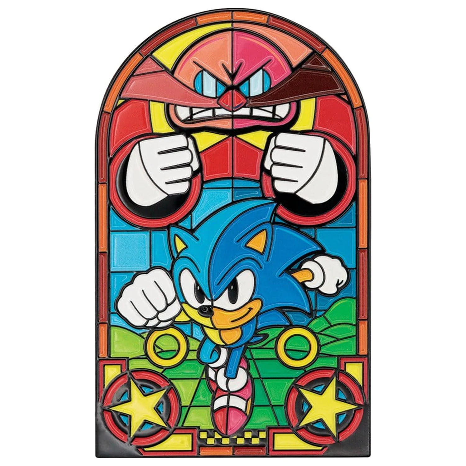Sonic The Hedgehog Ingot Stained Glass Window Style 60 cm termékfotó