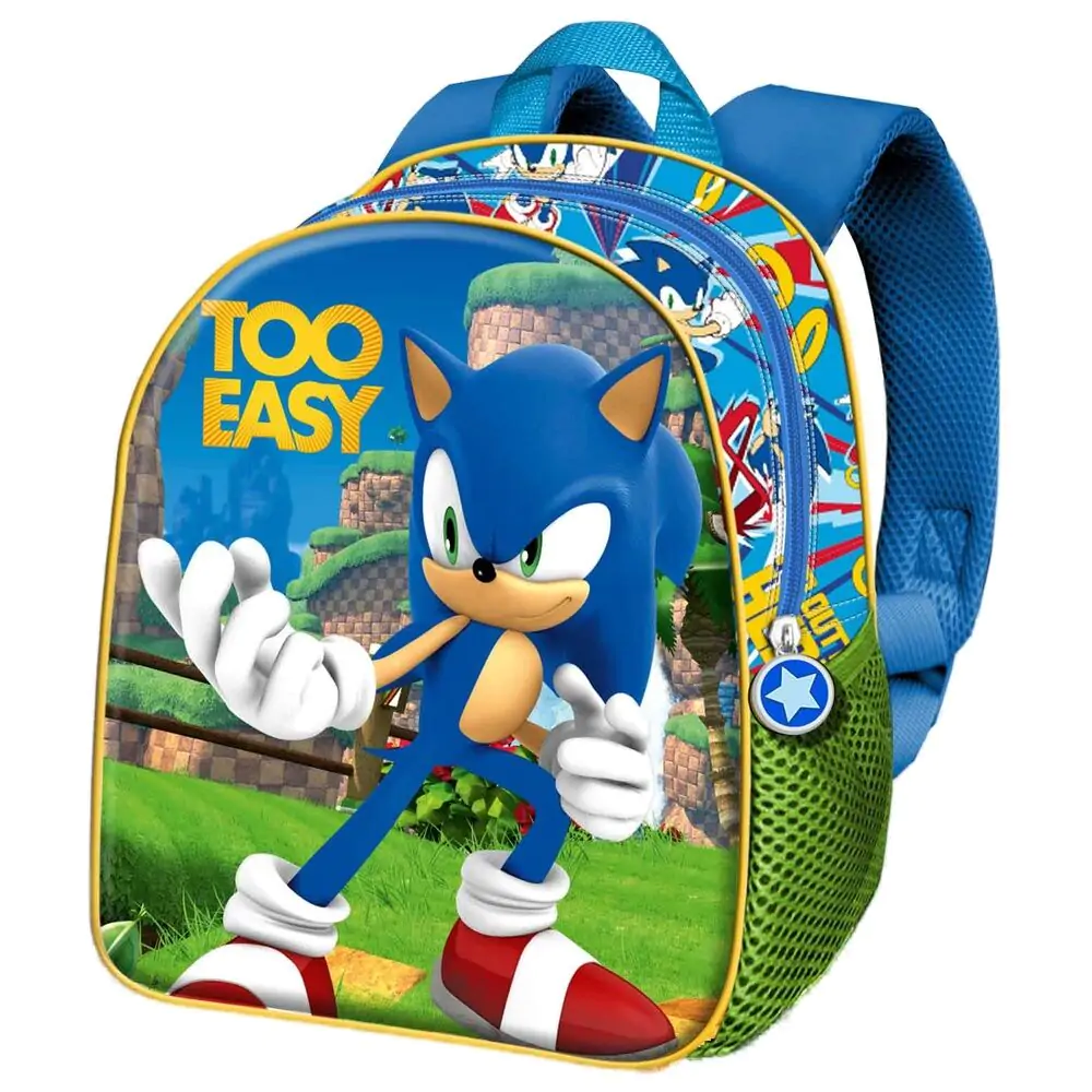 Sonic the Hedgehog könnyedén 3D táska hátizsák 30cm termékfotó