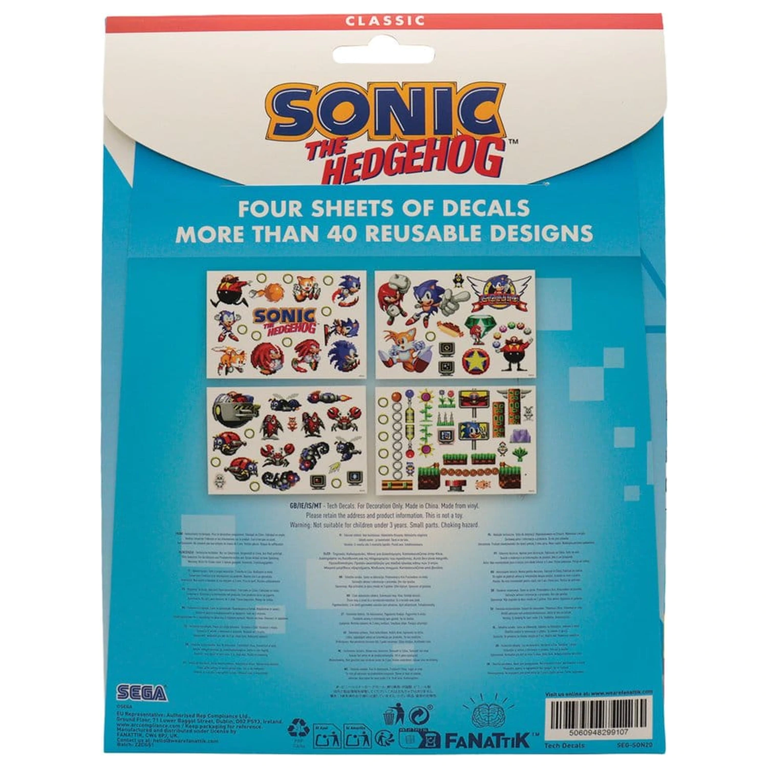 Sonic - The Hedgehog kütyümatrica csomag termékfotó