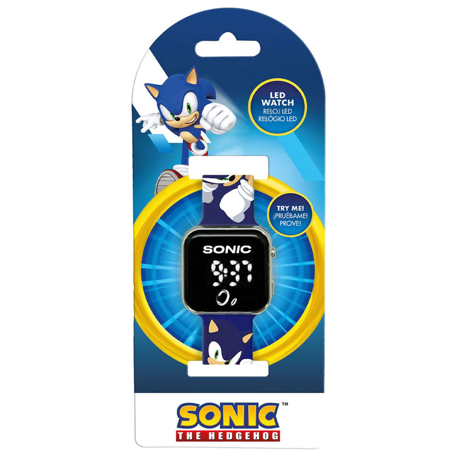 Sonic the Hedgehog Led-es karóra termékfotó