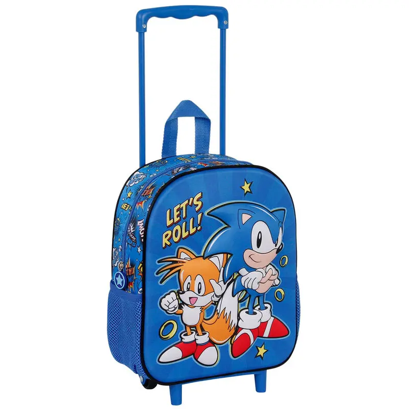 Sonic The Hedgehog Lets Roll 3D gurulós táska 34cm termékfotó