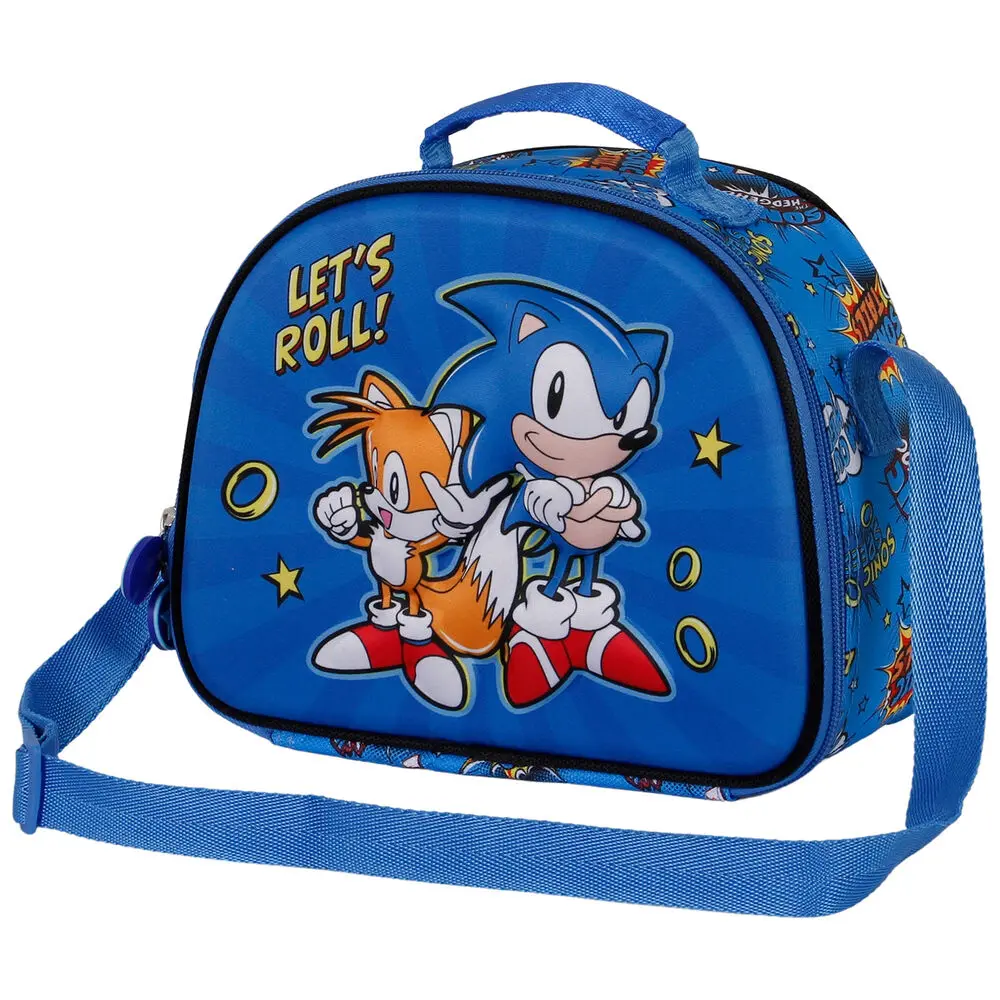 Sonic The Hedgehog Lets Roll 3D uzsonnás táska termékfotó