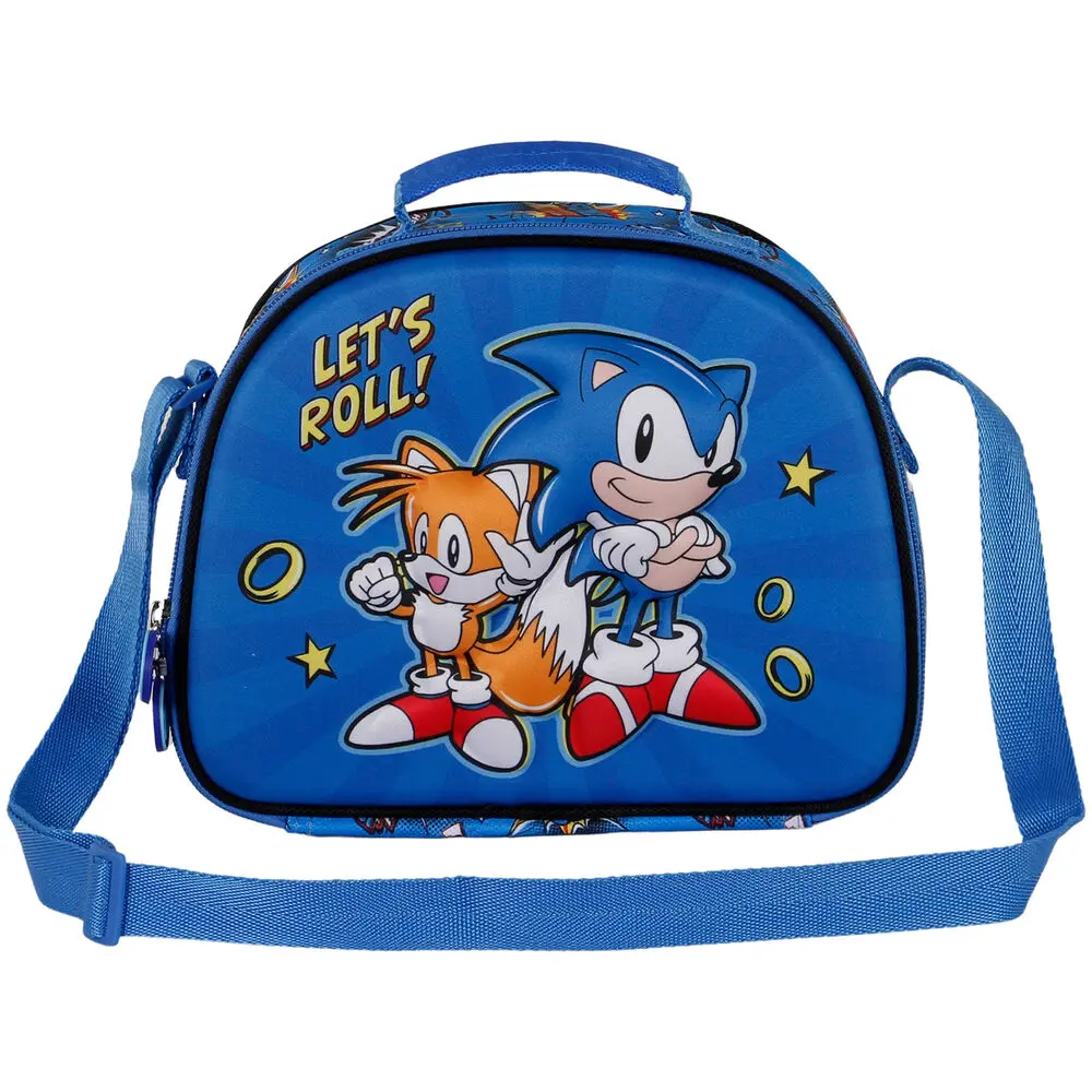 Sonic The Hedgehog Lets Roll 3D uzsonnás táska termékfotó