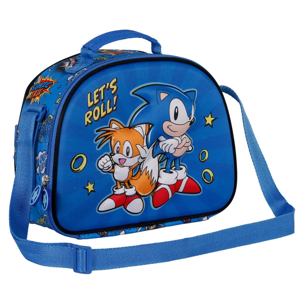 Sonic The Hedgehog Lets Roll 3D Lunchtasche termékfotó