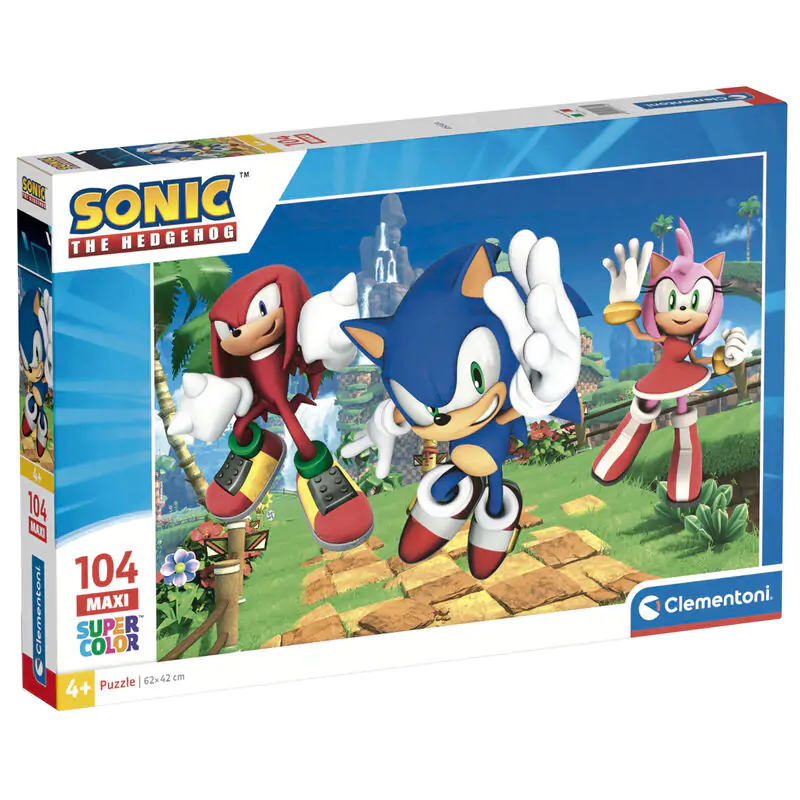 Sonic the Hedgehog maxi puzzle 104db-os termékfotó