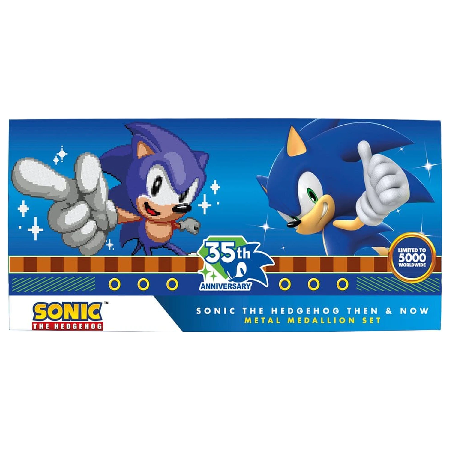 Sonic the Hedgehog Medallion 3 db-os5th Anniversary Then & Now Limitált kiadás termékfotó