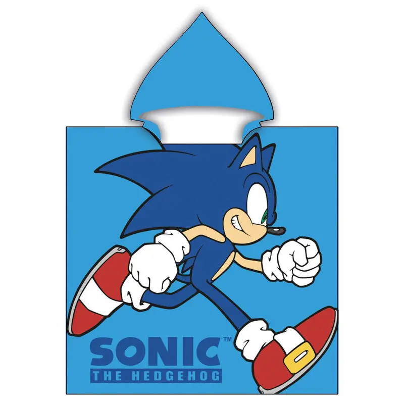 Sonic The Hedgehog mikroszálas poncsó törölköző termékfotó