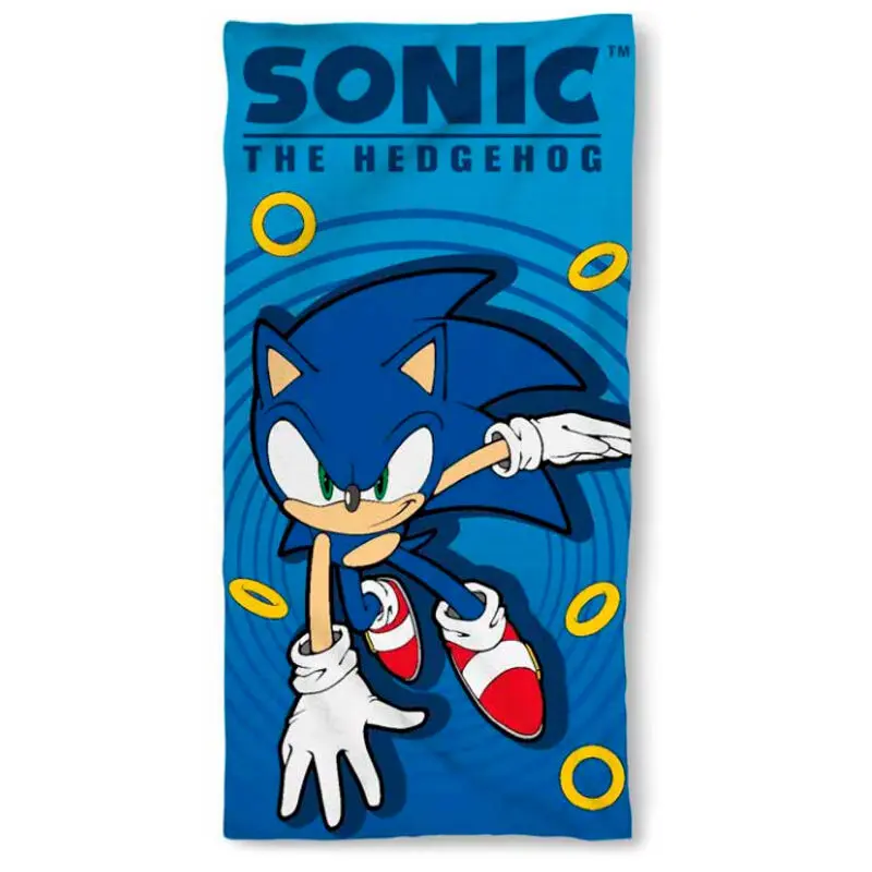 Sonic The Hedgehog mikroszálas strand törölköző termékfotó