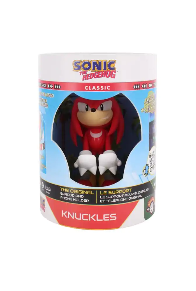 Sonic the Hedgehog Mini Cable Guy Earbuds/okosóra tartó figura Knuckles 10 cm termékfotó