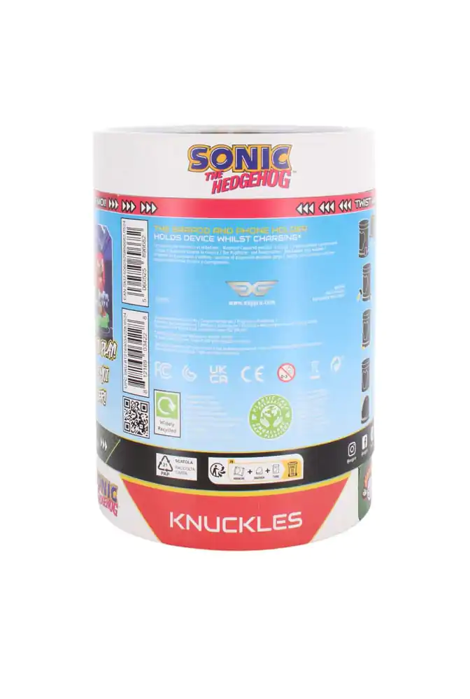 Sonic the Hedgehog Mini Cable Guy Earbuds/okosóra tartó figura Knuckles 10 cm termékfotó