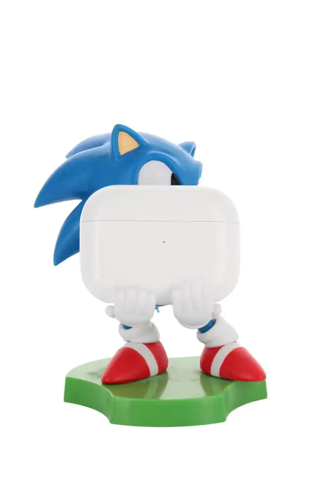 Sonic the Hedgehog Mini Cable Guy Earbuds/okosóra tartó figura Sliding Sonic 10 cm termékfotó