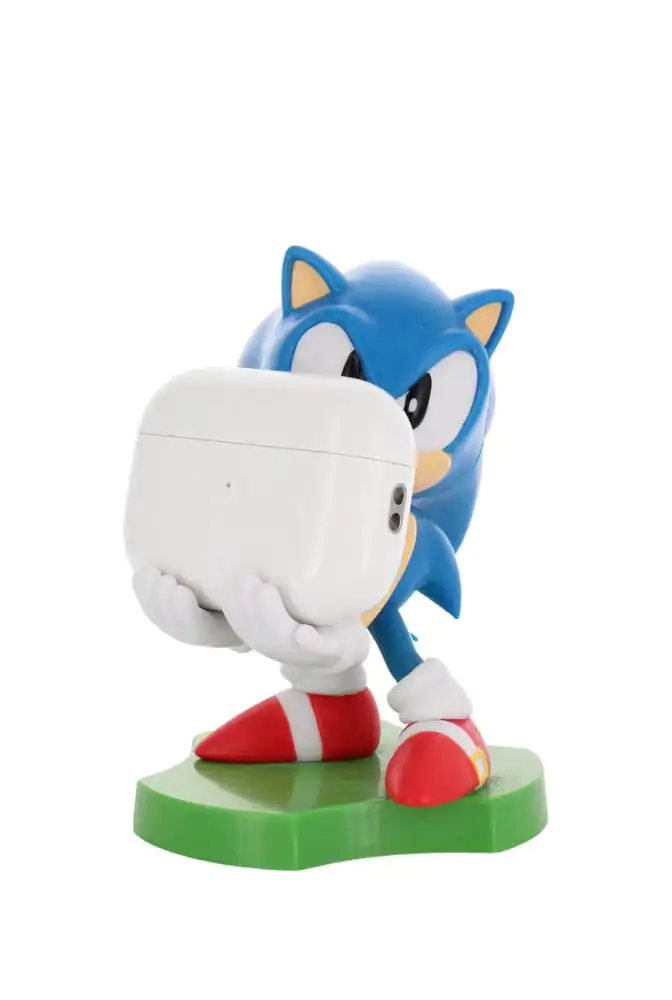 Sonic the Hedgehog Mini Cable Guy Earbuds/okosóra tartó figura Sliding Sonic 10 cm termékfotó