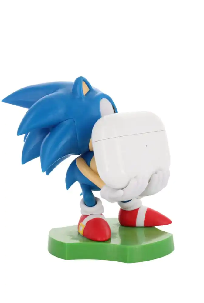 Sonic the Hedgehog Mini Cable Guy Earbuds/okosóra tartó figura Sliding Sonic 10 cm termékfotó