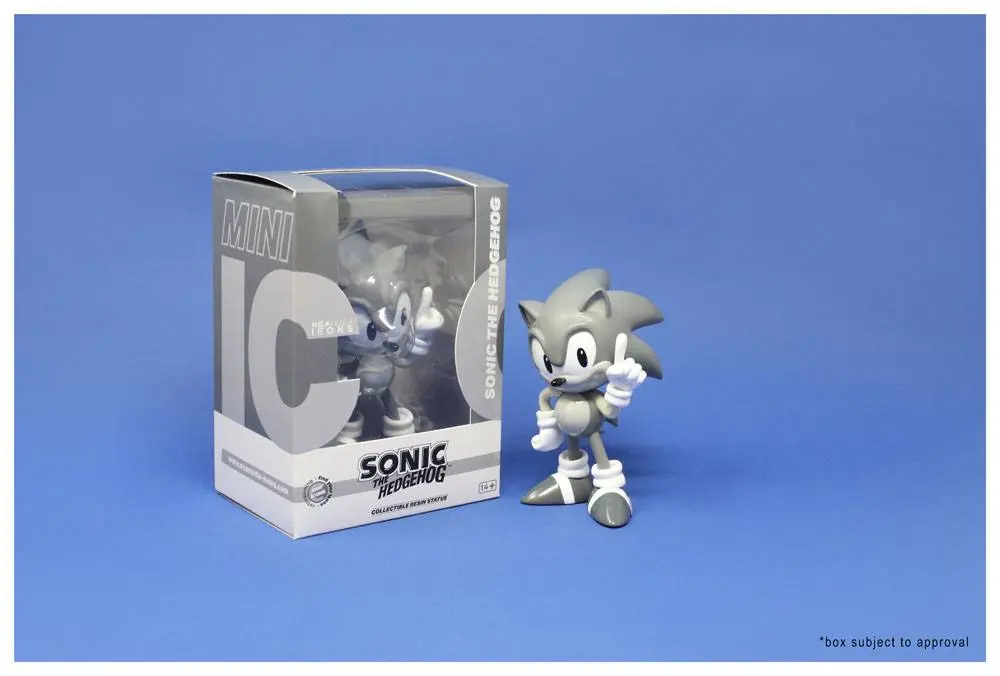 Sonic the Hedgehog Mini Icons1/6 Sonic Grey Edition  szobor figura 15 cm termékfotó