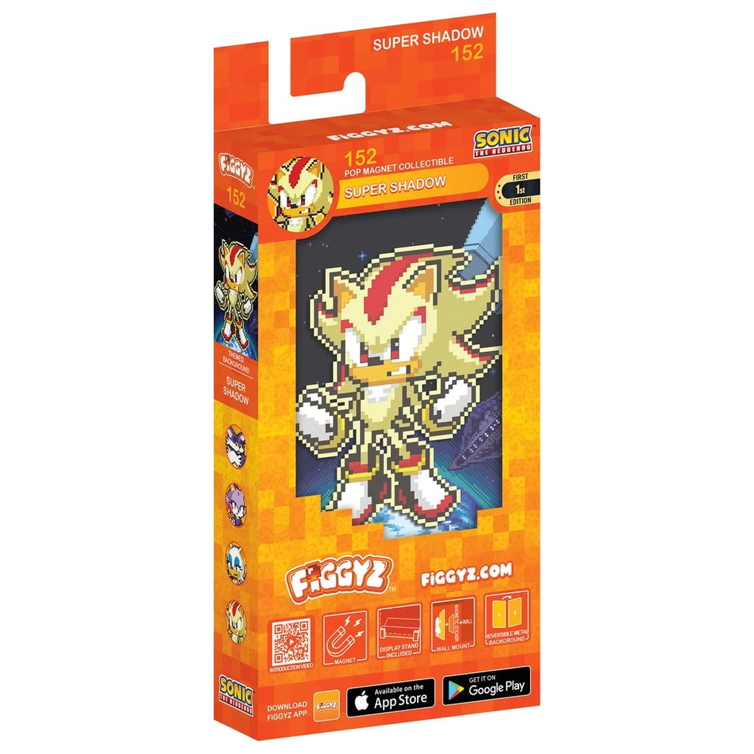 Sonic the Hedgehog (Modern) FiGGYZ gyűjthető hűtőmágnes Super Shadow 11 cm termékfotó