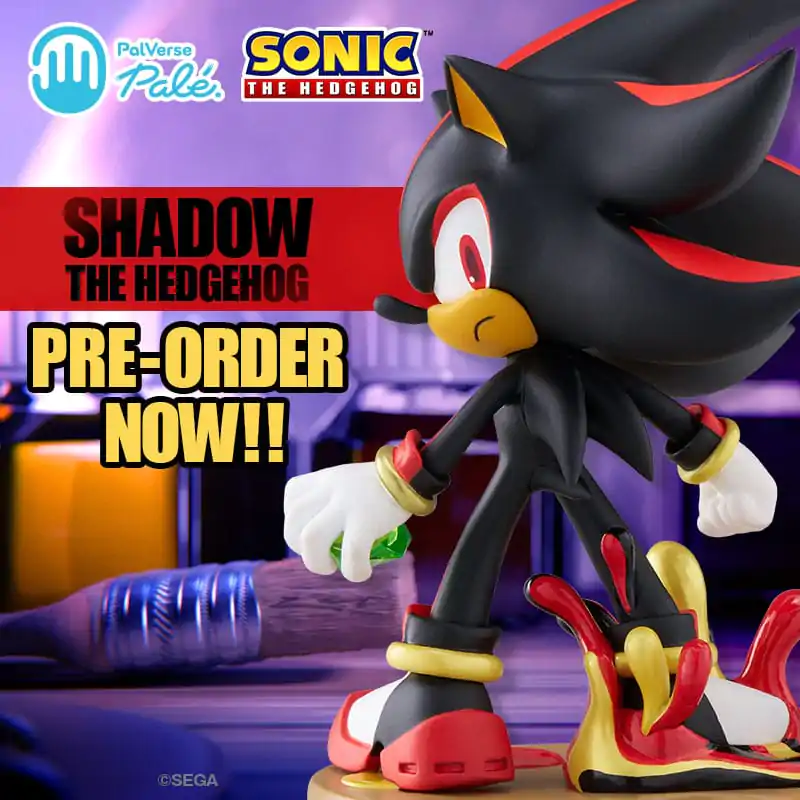 Sonic - The Hedgehog PalVerse Shadow PVC szobor figura 10 cm termékfotó