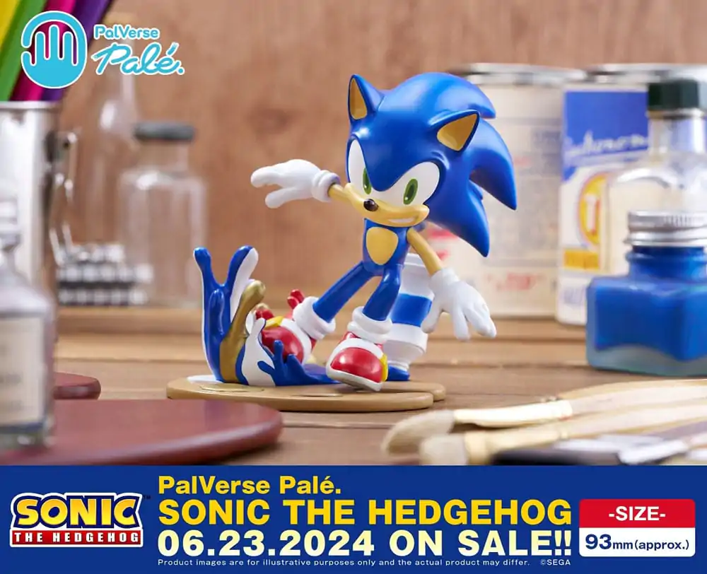 Sonic The Hedgehog PalVerse Sonic PVC szobor figura 9 cm termékfotó