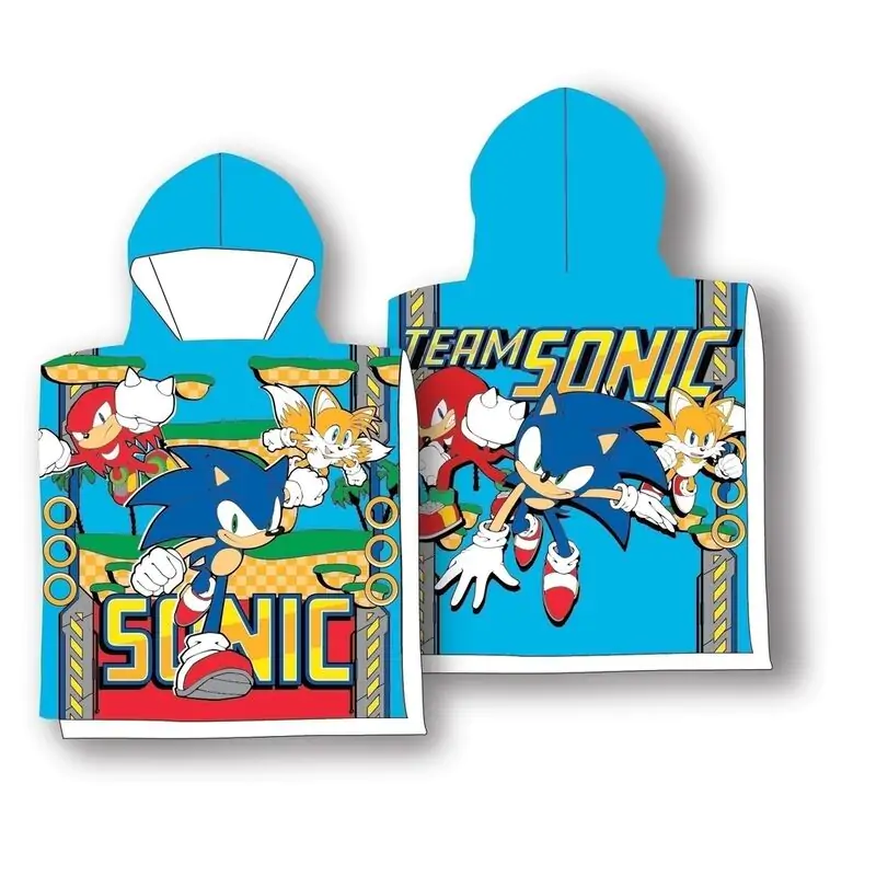 Sonic The Hedgehog pamut poncsó törölköző termékfotó