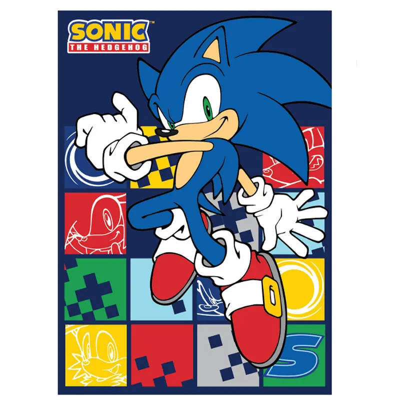 Sonic the Hedgehog pléd takaró termékfotó