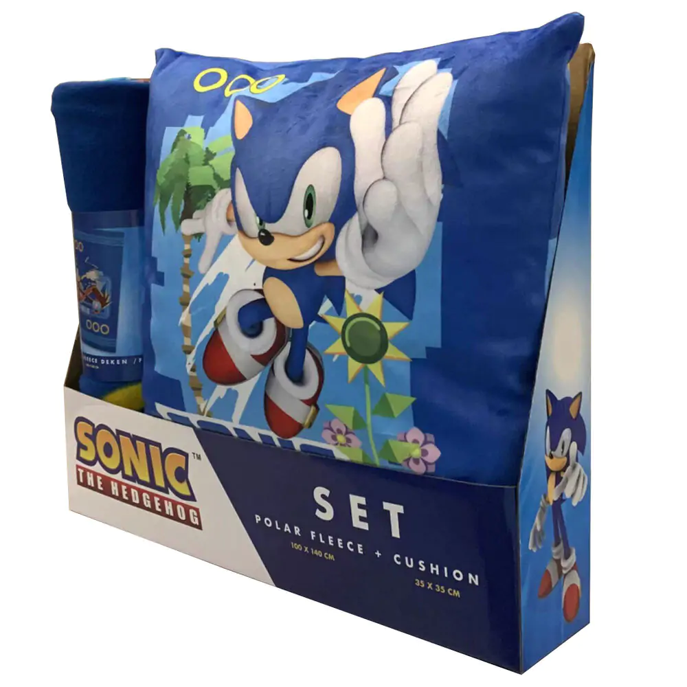 Sonic the Hedgehog pléd takaró és párna csomag termékfotó
