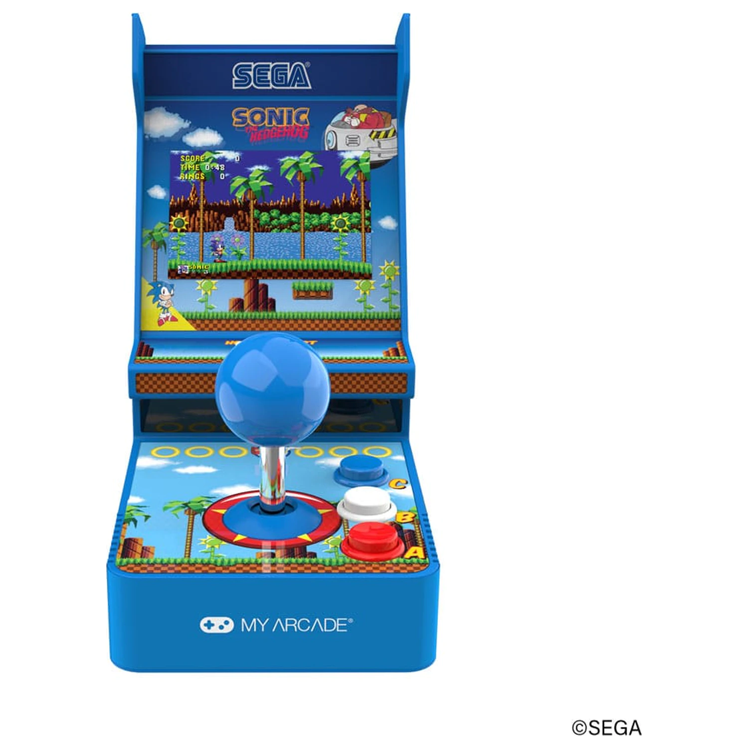 Sonic The Hedgehog Portable Retro Arcade Joystick Player hordozható mini arcade játékgép termékfotó