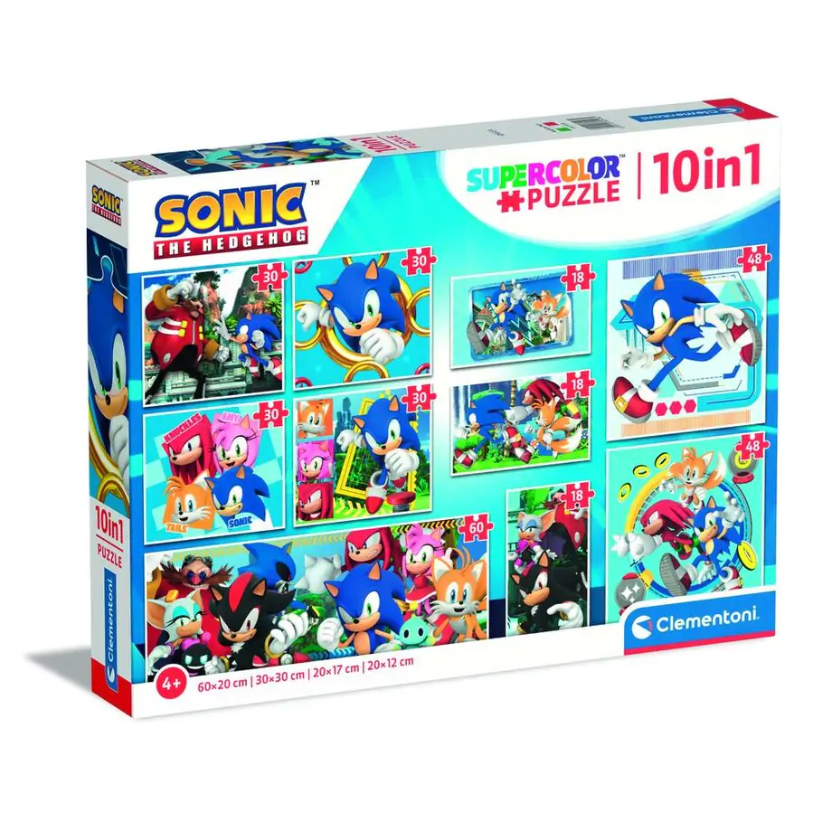 Sonic the Hedgehog puzzle 18+30+48+60 db-os termékfotó