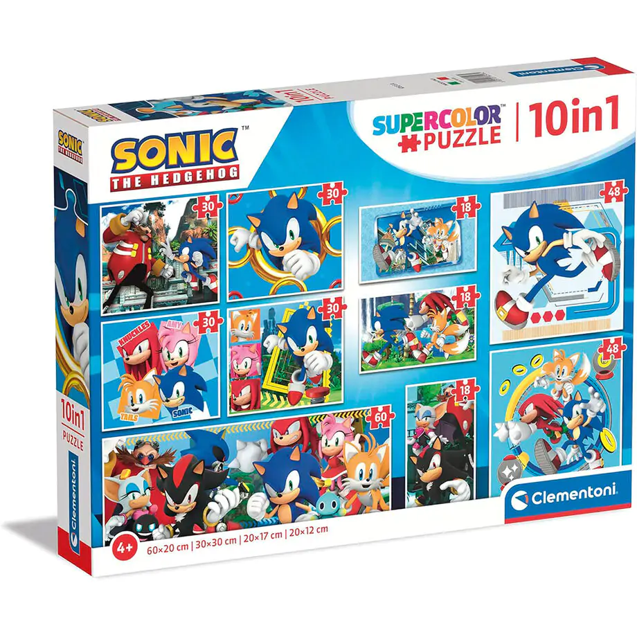 Sonic the Hedgehog puzzle 18+30+48+60 db-os termékfotó