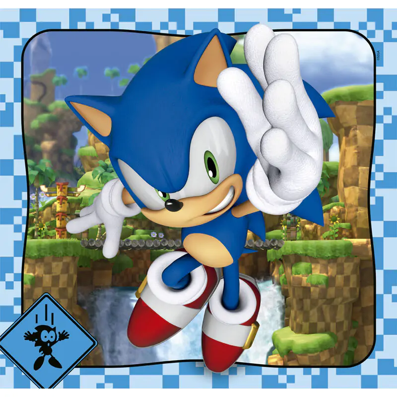 Sonic the Hedgehog puzzle 3x48db-os termékfotó