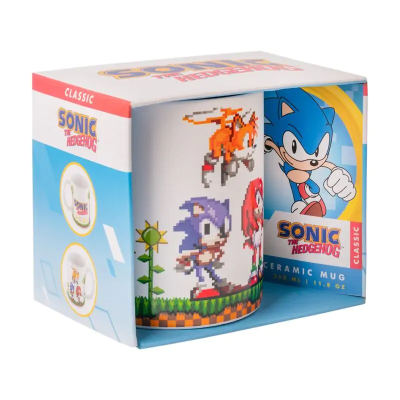 Sonic The Hedgehog Retro Pixel bögre 350ml termékfotó