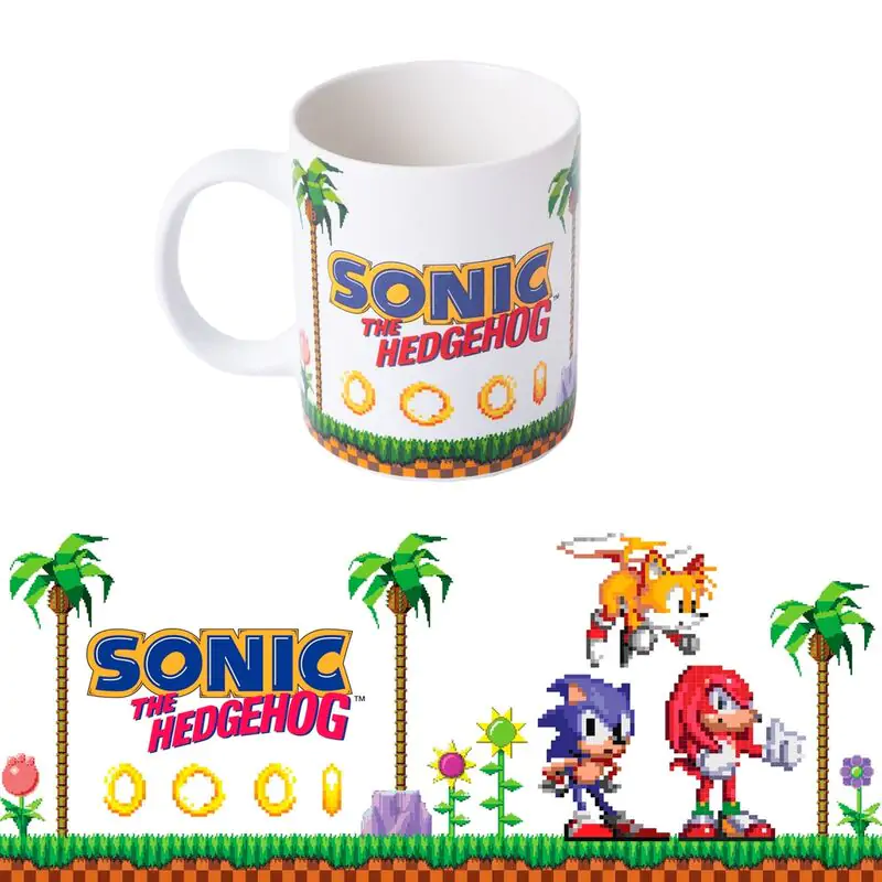 Sonic The Hedgehog Retro Pixel bögre 350ml termékfotó