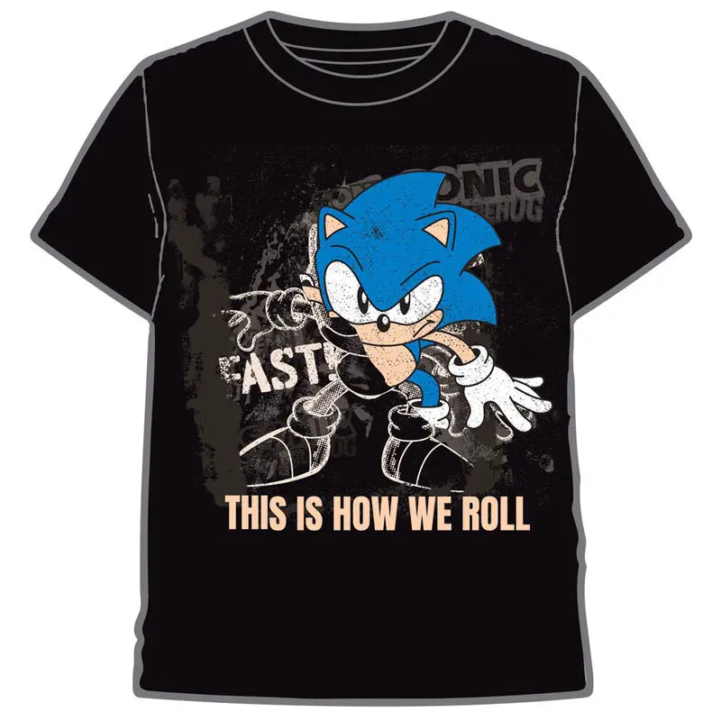 Sonic The Hedgehog Roll felnőtt póló termékfotó