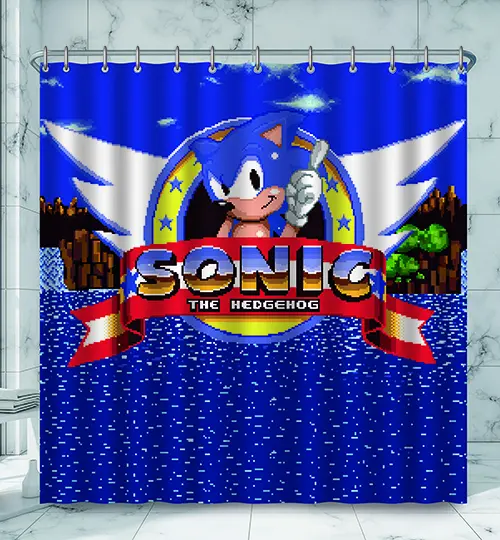 Sonic the Hedgehog Classic zuhanyfüggöny termékfotó