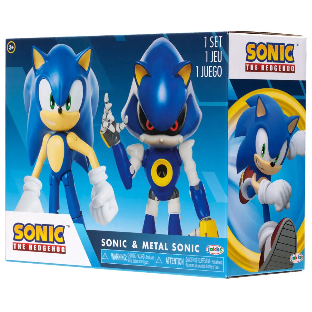 Sonic The Hedgehog Sonic &amp; Metal Sonic figura csomag 10cm termékfotó
