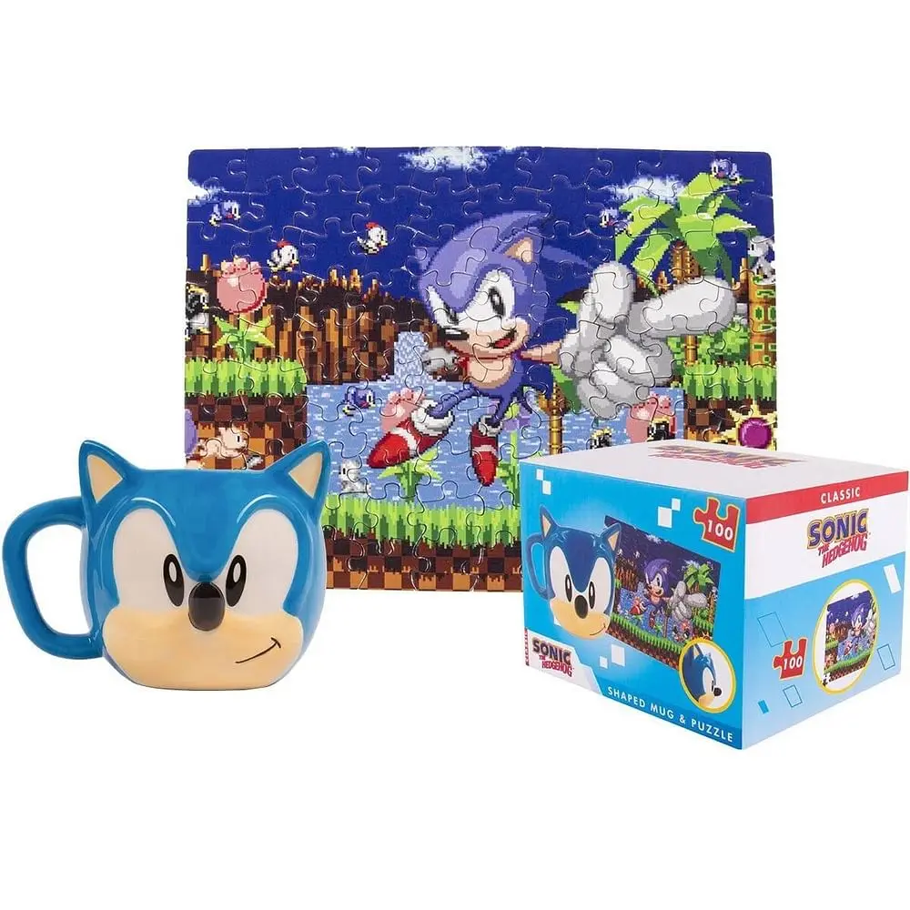 Sonic the Hedgehog Sonic bögre és puzzle csomag termékfotó