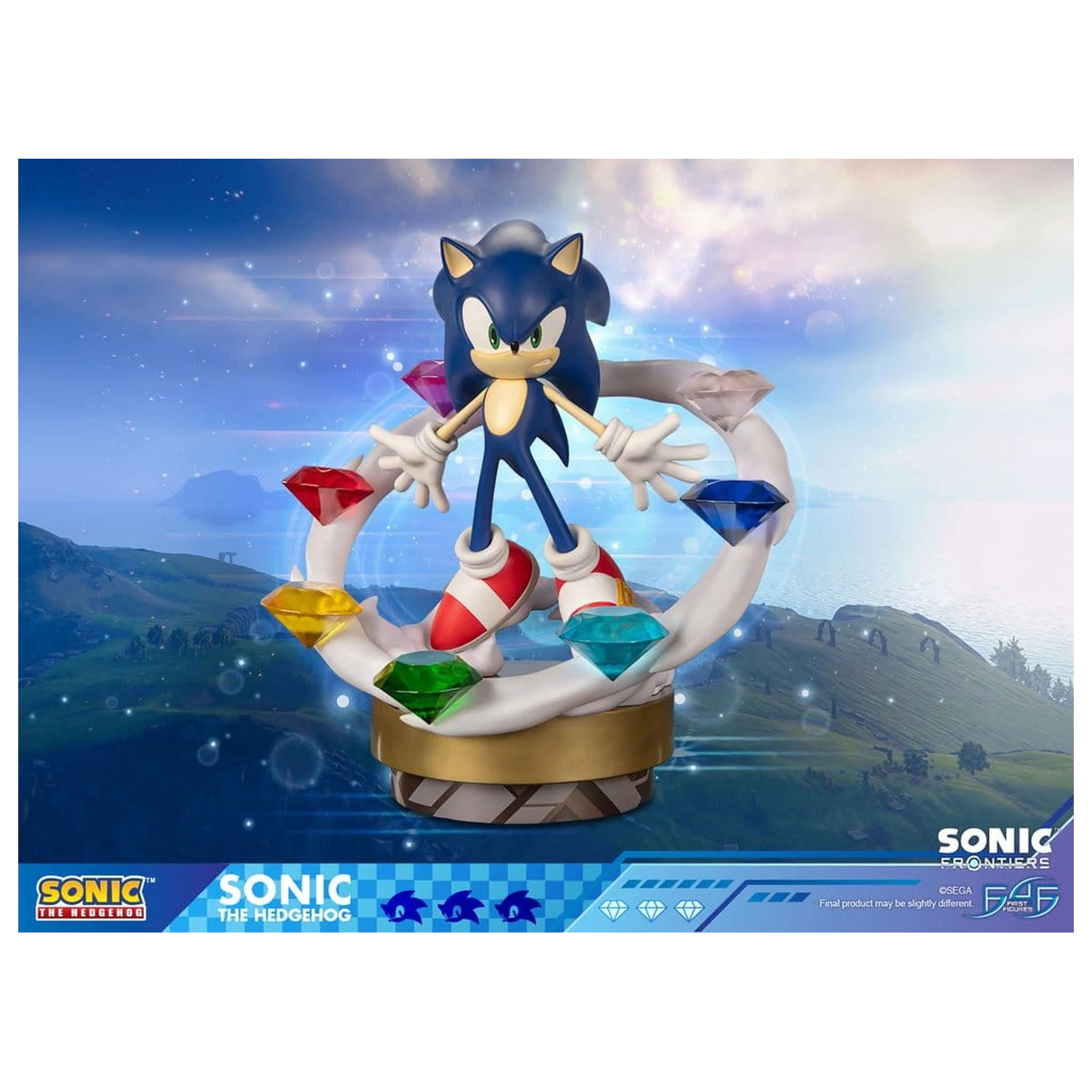 Sonic The Hedgehog Sonic Frontiers Sonic gyanta szobor figura 42 cm termékfotó