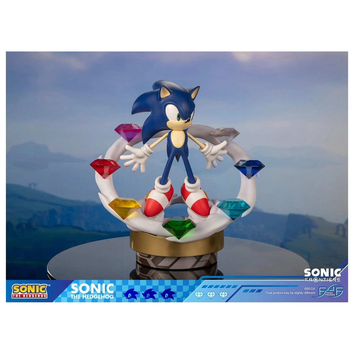 Sonic The Hedgehog Sonic Frontiers Sonic gyanta szobor figura 42 cm termékfotó