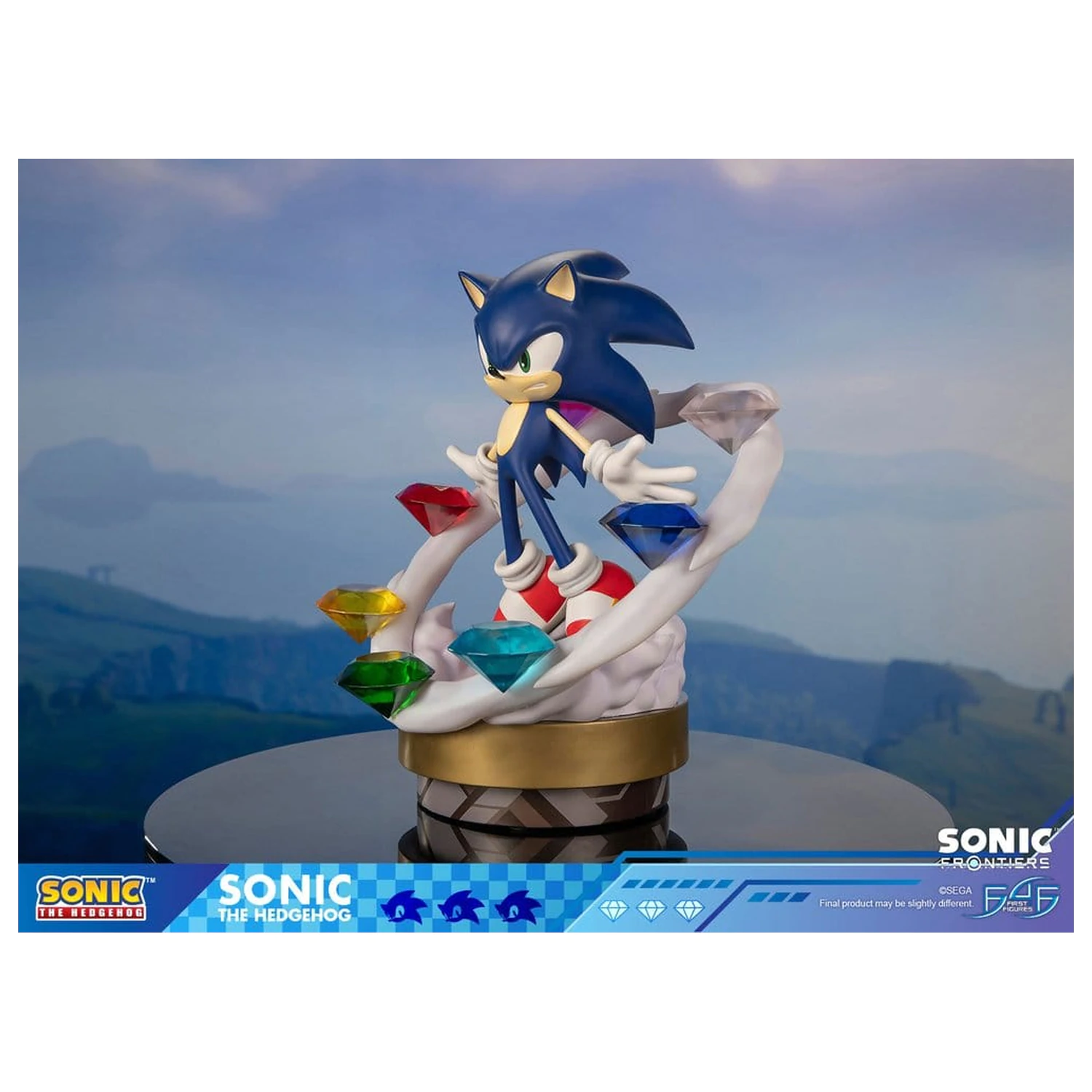 Sonic The Hedgehog Sonic Frontiers Sonic gyanta szobor figura 42 cm termékfotó