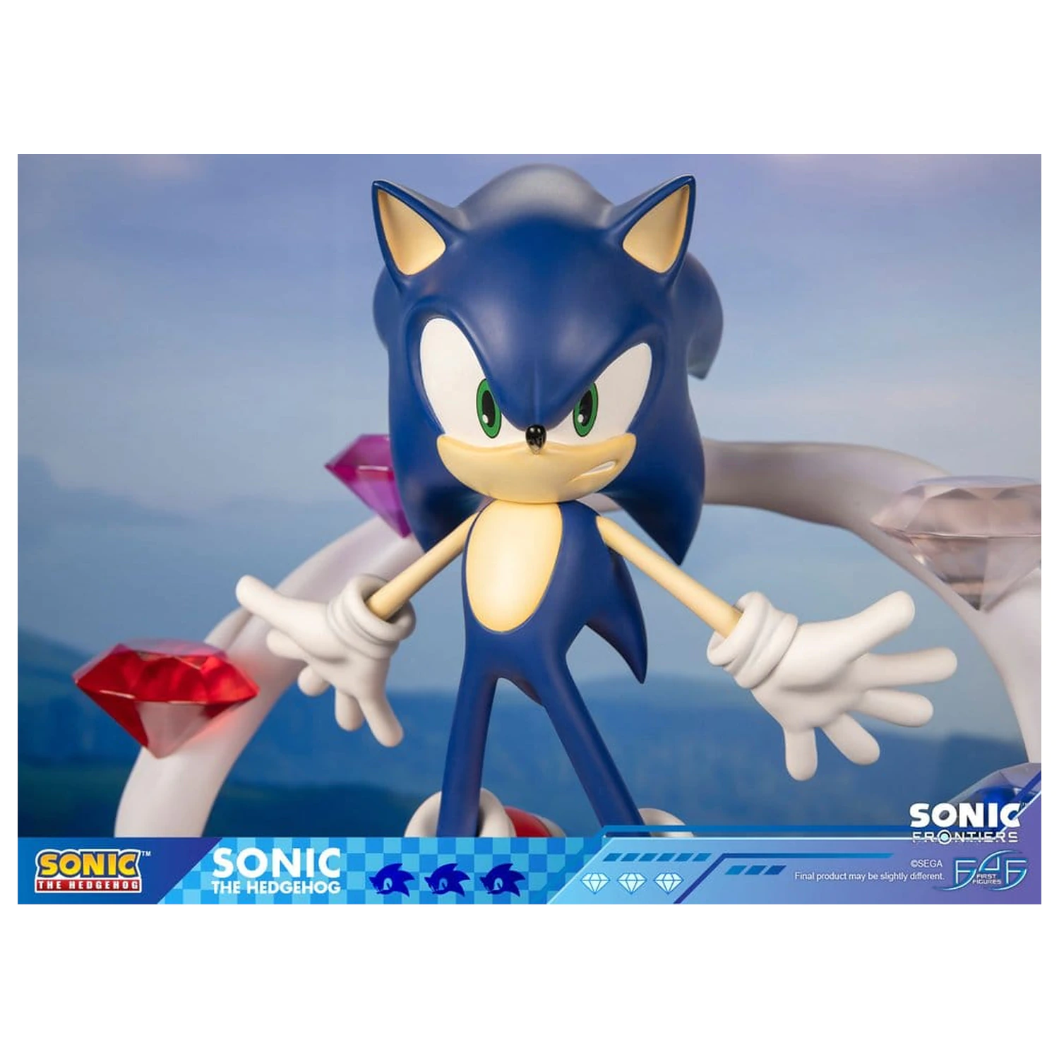 Sonic The Hedgehog Sonic Frontiers Sonic gyanta szobor figura 42 cm termékfotó