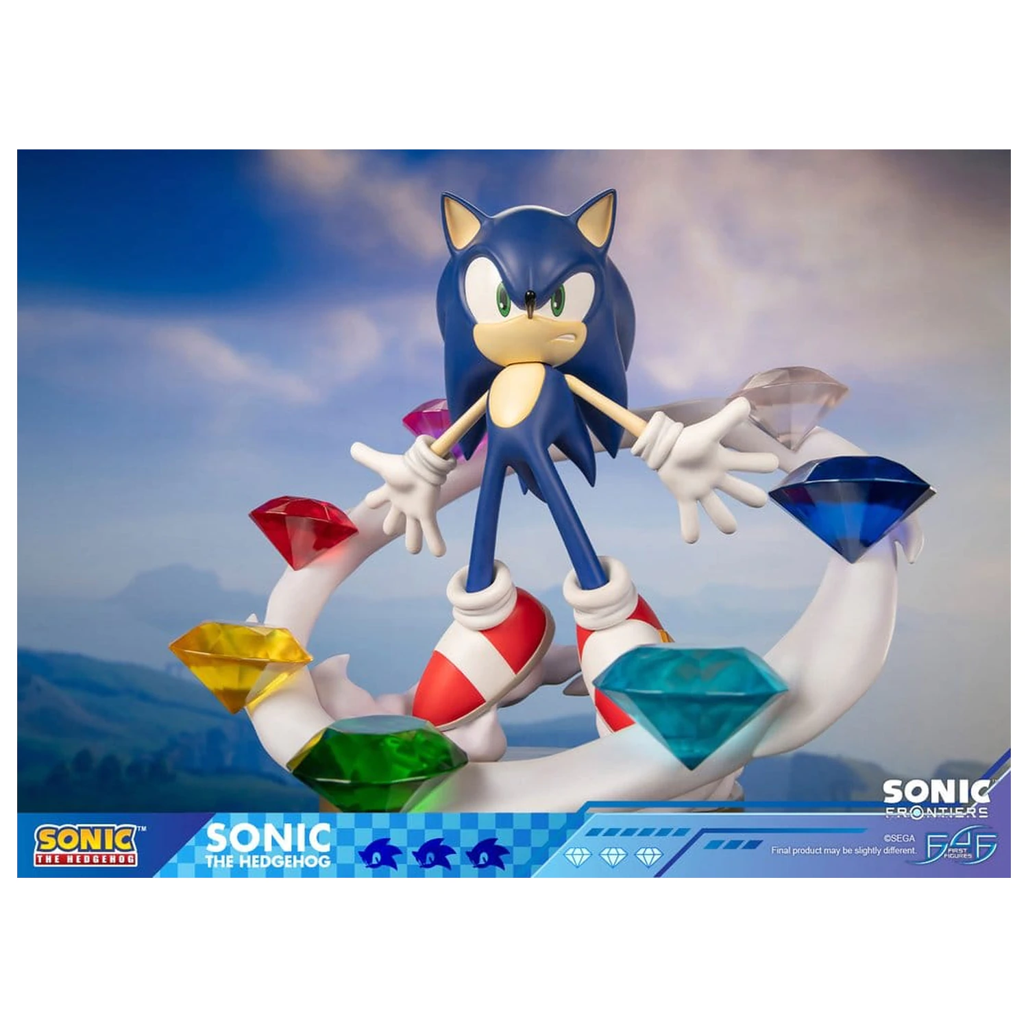 Sonic The Hedgehog Sonic Frontiers Sonic gyanta szobor figura 42 cm termékfotó