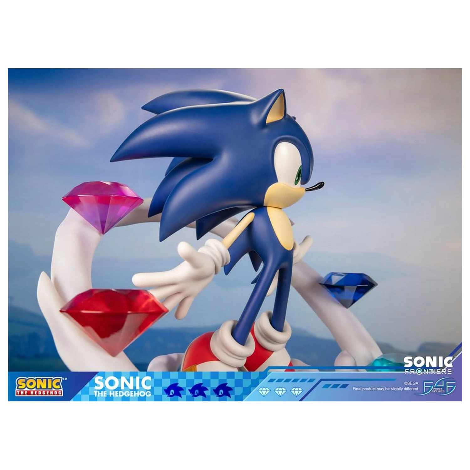 Sonic The Hedgehog Sonic Frontiers Sonic gyanta szobor figura 42 cm termékfotó