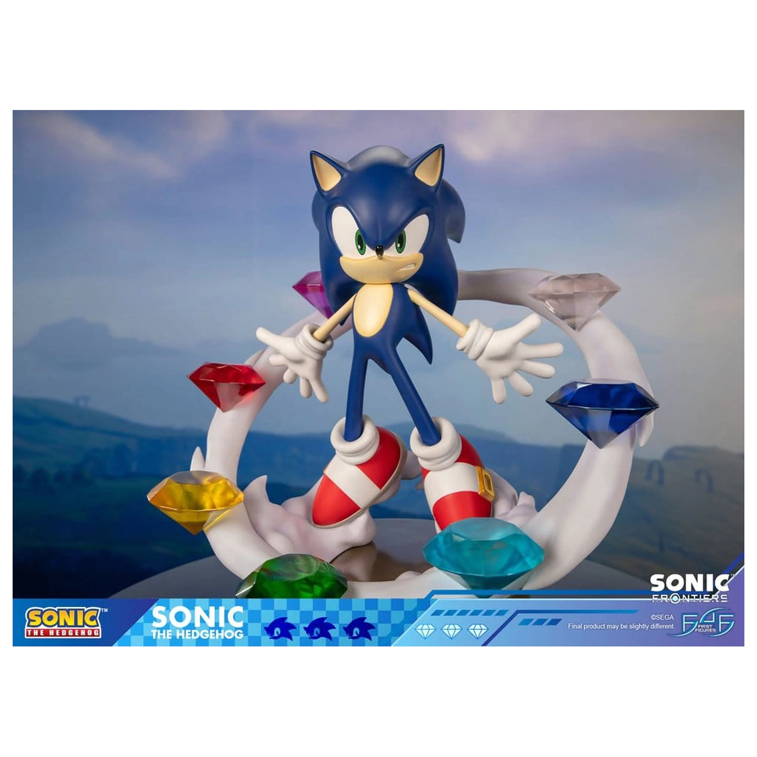 Sonic The Hedgehog Sonic Frontiers Sonic gyanta szobor figura 42 cm termékfotó