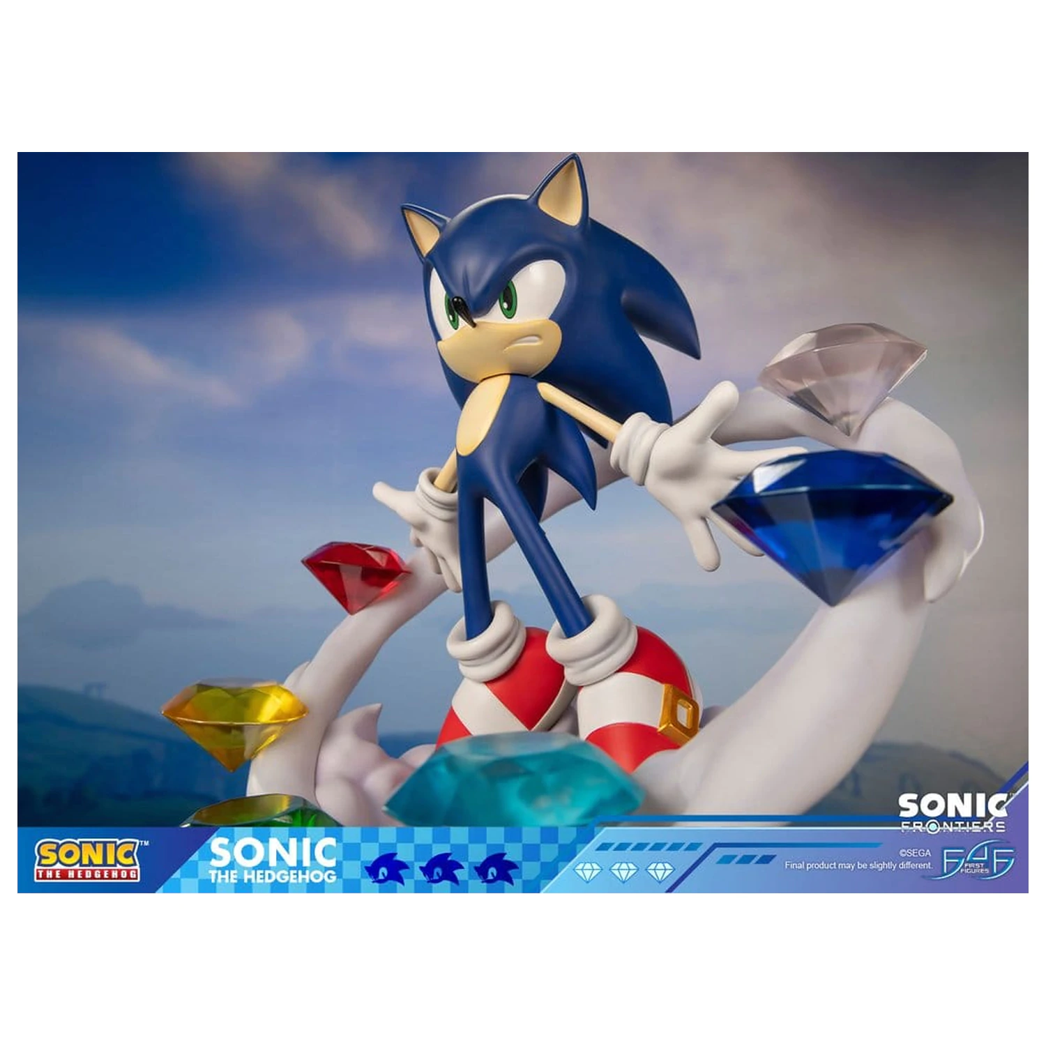 Sonic The Hedgehog Sonic Frontiers Sonic gyanta szobor figura 42 cm termékfotó