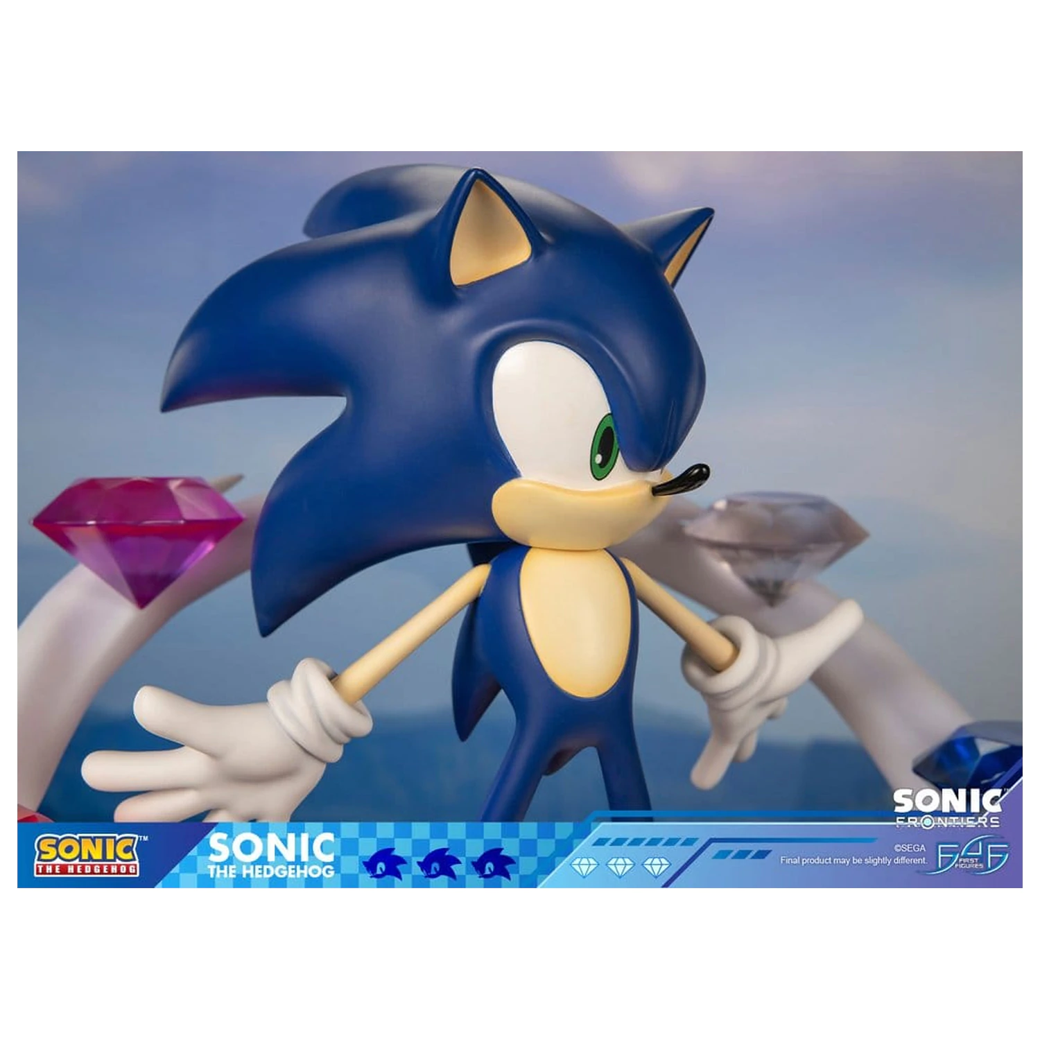 Sonic The Hedgehog Sonic Frontiers Sonic gyanta szobor figura 42 cm termékfotó