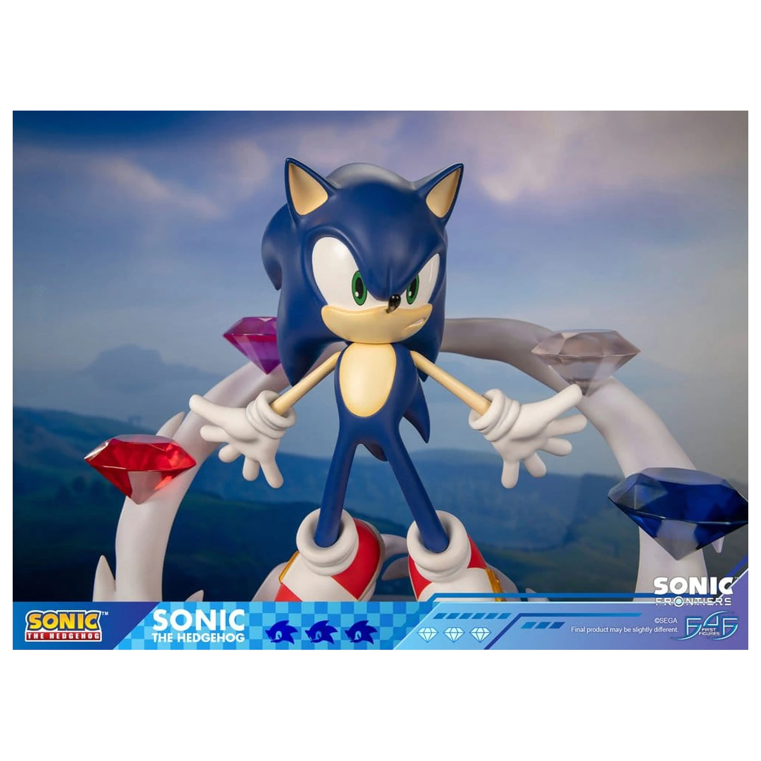 Sonic The Hedgehog Sonic Frontiers Sonic gyanta szobor figura 42 cm termékfotó